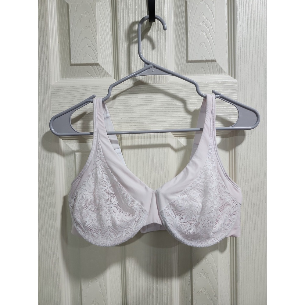 Playtex Bra 38D Underwire Ultra Soft Cups Convertible Straps US4833 Pink